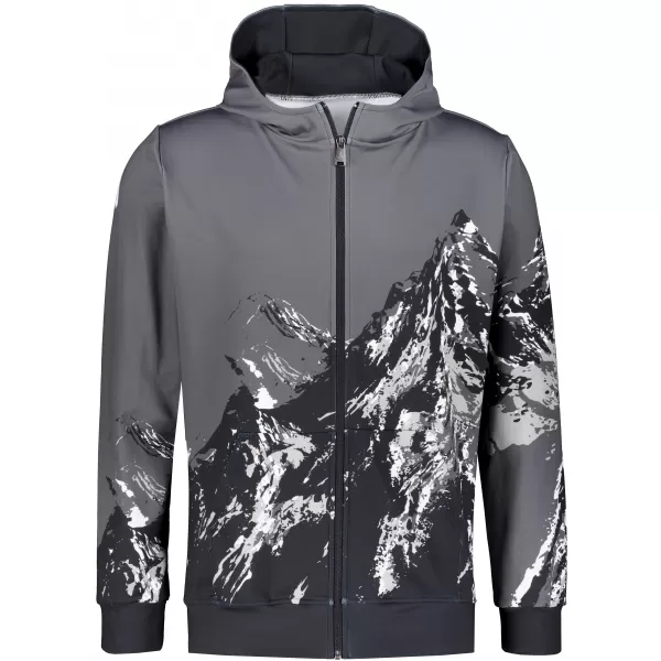  Pánska prémiová mikina na zips ALTISPORT VOJ/ALM059MI02 SIVÁ 