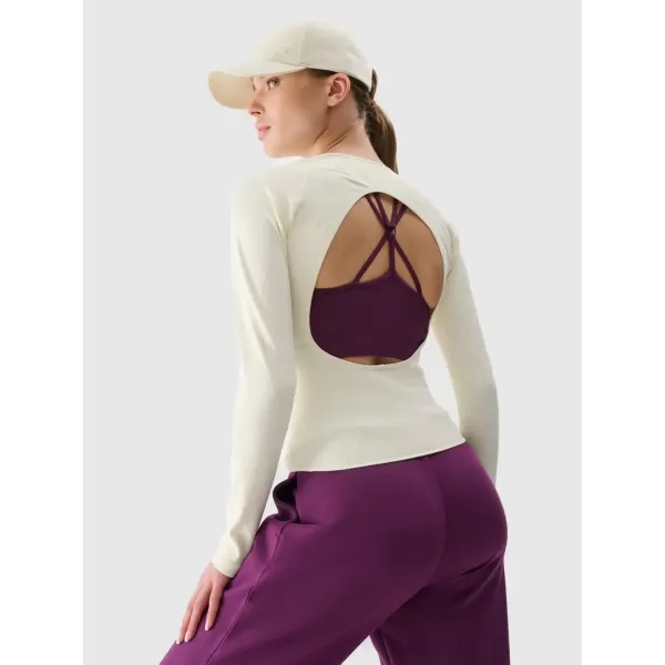  Dámske tričko 4F WSS25TFLOF403 OFF WHITE 