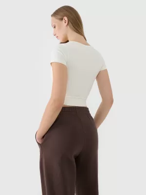 Dámske tričko 4F RSS25TTSHF2695 OFF WHITE