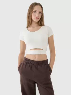 Dámske tričko 4F RSS25TTSHF2695 OFF WHITE