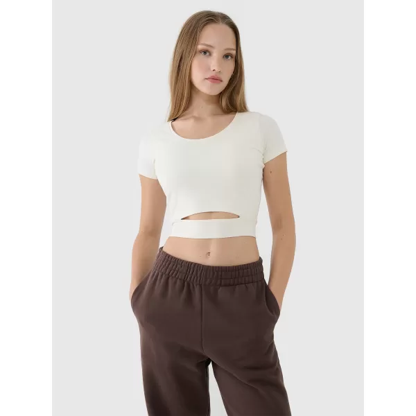  Dámske tričko 4F RSS25TTSHF2695 OFF WHITE 