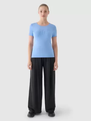 Dámske tričko 4F WMM00TTSHF1846 DENIM
