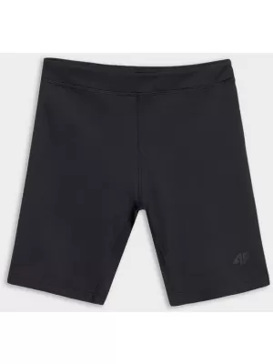 Elastické detské šortky 4F JWSS25TFSTF041 HLBOKÁ ČIERNA