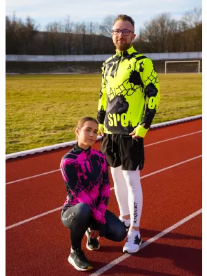 Pánska športová mikina premium plus ALTISPORT VOJ/ALM076MI04 FLUO-ŽLTÁ