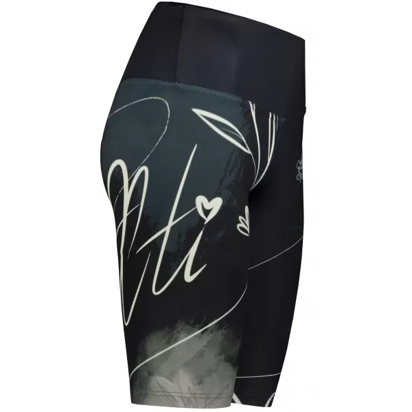  Dámske legíny nad kolená premium ALTISPORT VOJ/ALW083LEG02 ČIERNOBIELY 