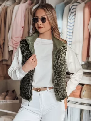 Dámska vesta DSTREET CHIPUFF TY4824 ZELENÁ