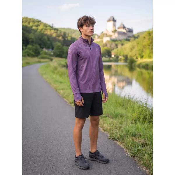  Pánska športová mikina premium plus ALTISPORT VOJ/ALM072MI04 FIALOVÁ 