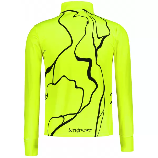  Pánska športová mikina premium plus ALTISPORT VOJ/ALM073MI04 FLUO-ŽLTÁ 