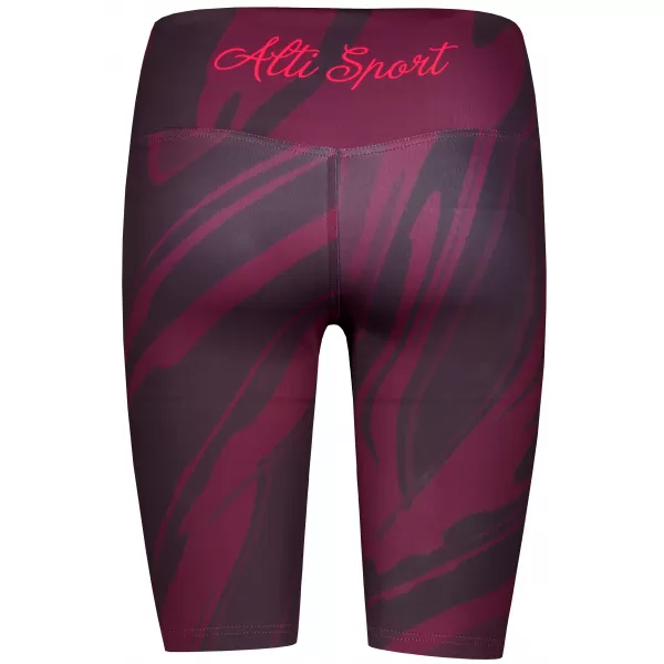  Dámske legíny nad kolená premium ALTISPORT VOJ/ALW072LEG02 VÍNOVO ČERVENÉ 