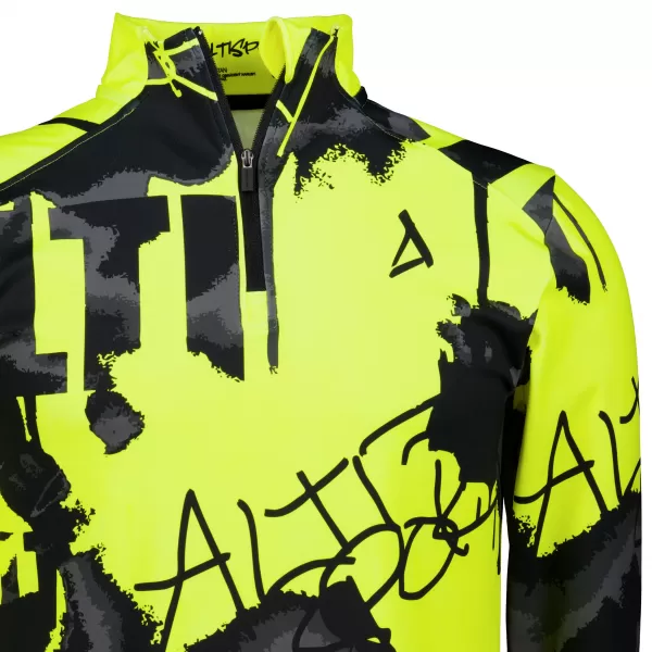  Pánska športová mikina premium plus ALTISPORT VOJ/ALM076MI04 FLUO-ŽLTÁ 