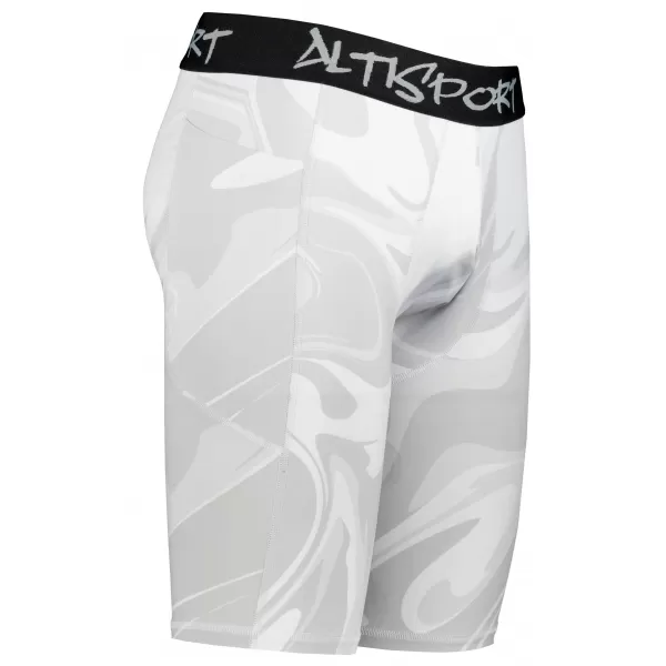  Pánske športové legíny nad kolená premium ALTISPORT VOJ/ALM072LEG02 SIVÁ 