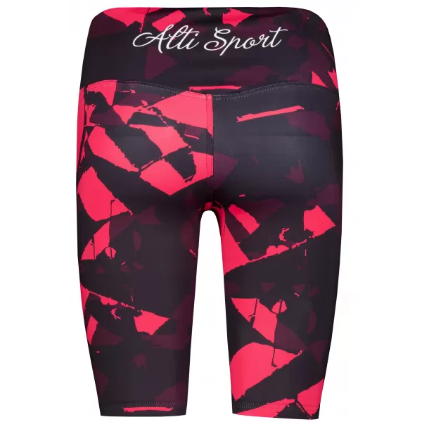  Dámske legíny nad kolená premium ALTISPORT VOJ/ALW080LEG02 VÍNOVO ČERVENÉ 