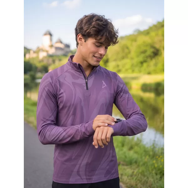  Pánska športová mikina premium plus ALTISPORT VOJ/ALM072MI04 FIALOVÁ 