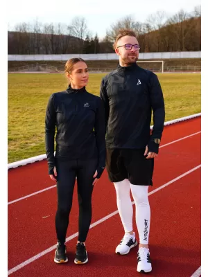Dámska športová mikina premium plus ALTISPORT VOJ/ALW072MI04 ČIERNA