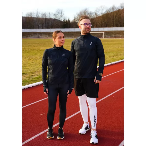  Dámska športová mikina premium plus ALTISPORT VOJ/ALW072MI04 ČIERNA 