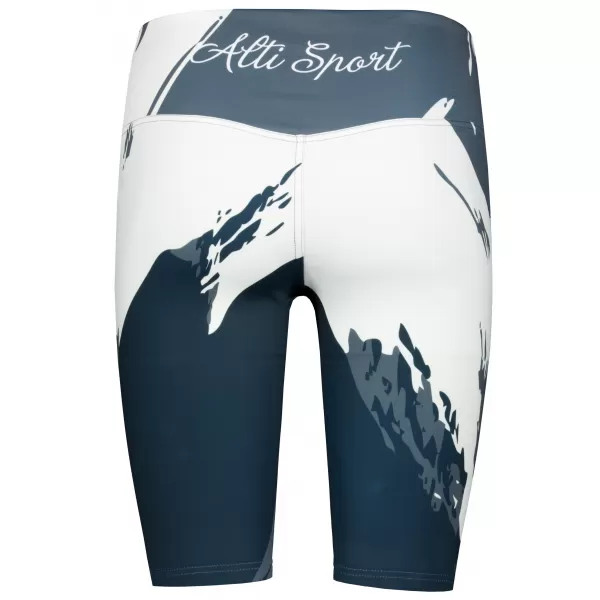  Dámske legíny nad kolená premium ALTISPORT VOJ/ALW081LEG02 ČIERNO-ŠEDÁ 