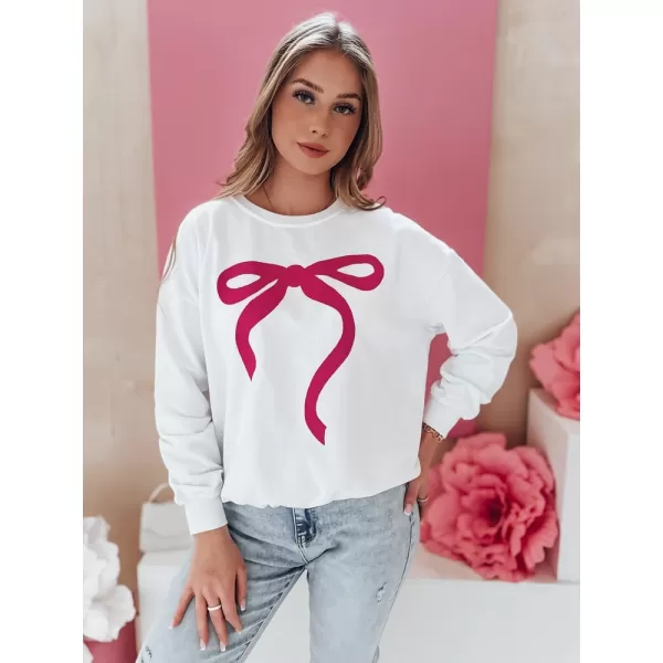  Dámska oversize mikina DSTREET SOFTTIE BY1359 BIELA 