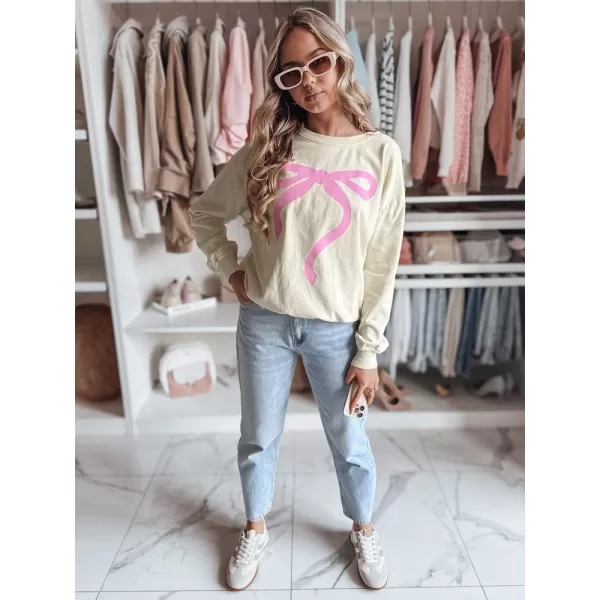  Dámska oversize mikina DSTREET SOFTTIE BY1356 BÉŽOVÁ 