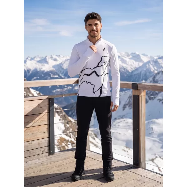  Pánska športová mikina premium plus ALTISPORT VOJ/ALM073MI04 BIELA 