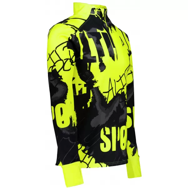  Pánska športová mikina premium plus ALTISPORT VOJ/ALM076MI04 FLUO-ŽLTÁ 