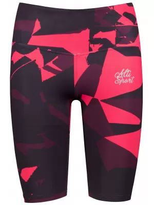 Dámske legíny nad kolená premium ALTISPORT VOJ/ALW080LEG02 VÍNOVO ČERVENÉ
