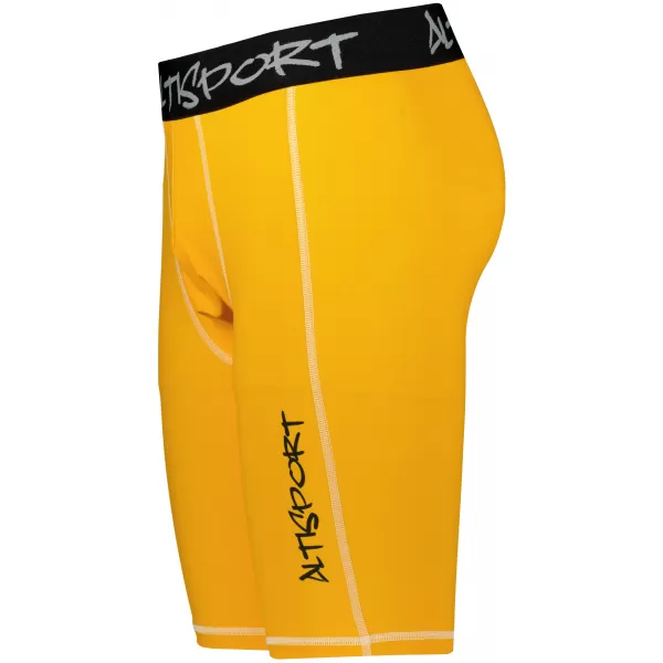  Pánske športové legíny nad kolená premium ALTISPORT VOJ/ALM000LEG02 ORANŽOVÁ 