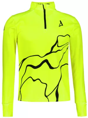 Pánska športová mikina premium plus ALTISPORT VOJ/ALM073MI04 FLUO-ŽLTÁ