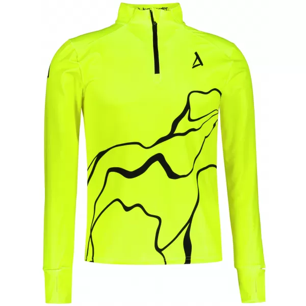  Pánska športová mikina premium plus ALTISPORT VOJ/ALM073MI04 FLUO-ŽLTÁ 
