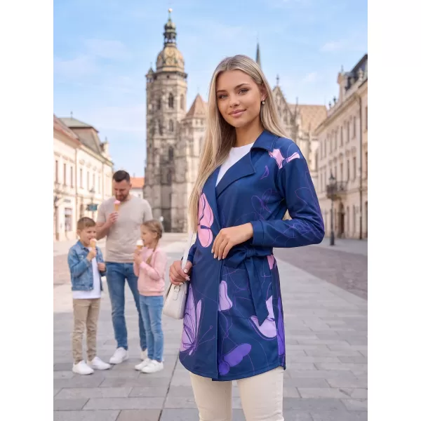  Dámska prémiová taška na mikinu ALTISPORT VOJ/ALW086MI05 TMAVO MODRO-FIALOVÁ 