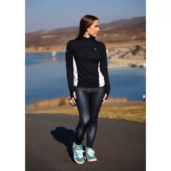  Dámska športová mikina premium plus ALTISPORT VOJ/ALW078MI04 ČIERNA 