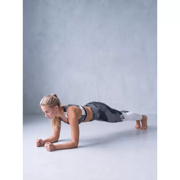  Dámske dlhé prémiové legíny ALTISPORT VOJ/ALW081LEG01 ČIERNO-ŠEDÁ 