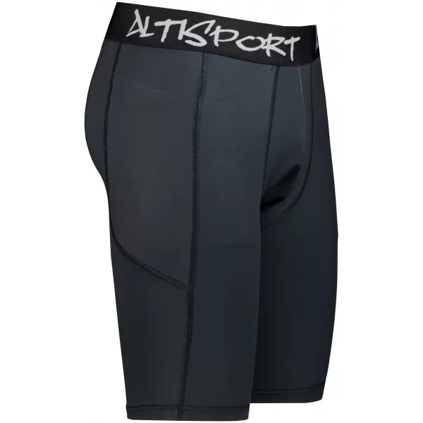  Pánske športové legíny nad kolená premium ALTISPORT VOJ/ALM000LEG02 ČIERNA 