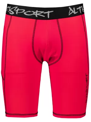 Pánske športové legíny nad kolená premium ALTISPORT VOJ/ALM000LEG02 ČERVENÁ