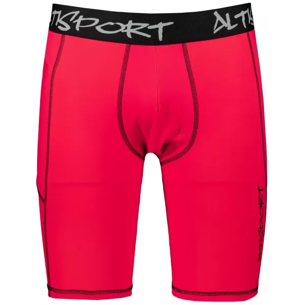  Pánske športové legíny nad kolená premium ALTISPORT VOJ/ALM000LEG02 ČERVENÁ 