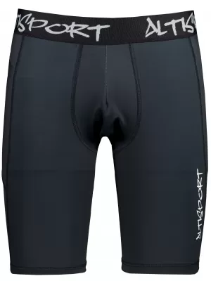 Pánske športové legíny nad kolená premium ALTISPORT VOJ/ALM000LEG02 ČIERNA