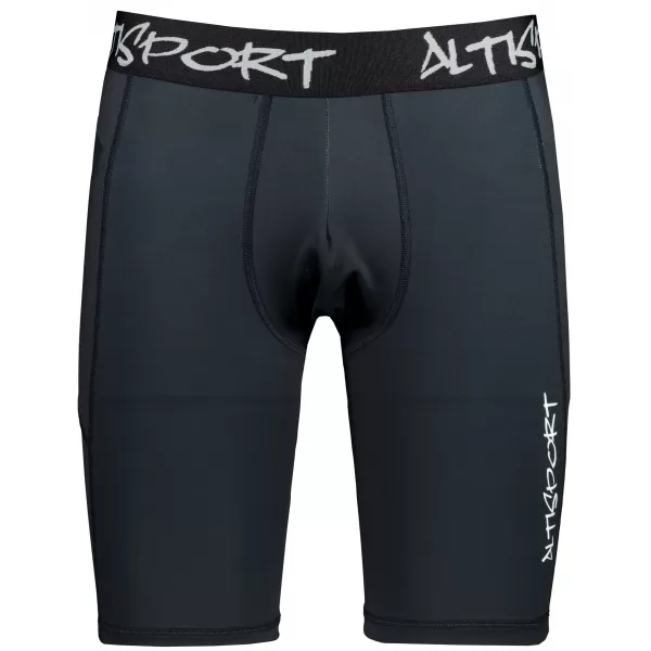  Pánske športové legíny nad kolená premium ALTISPORT VOJ/ALM000LEG02 ČIERNA 