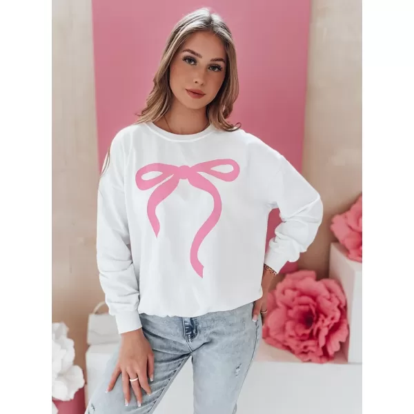  Dámska oversize mikina DSTREET SOFTTIE BY1358 BIELA 