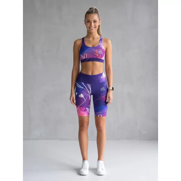  Dámske legíny nad kolená premium ALTISPORT VOJ/ALW083LEG02 FIALOVÁ 