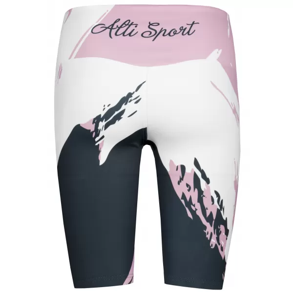  Dámske legíny nad kolená premium ALTISPORT VOJ/ALW081LEG02 RUŽOVO-ČIERNA 