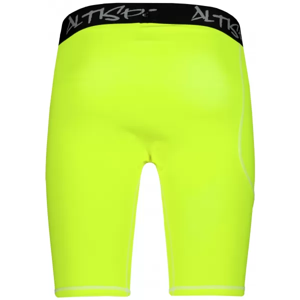  Pánske športové legíny nad kolená premium ALTISPORT VOJ/ALM000LEG02 FLUO-ŽLTÁ 