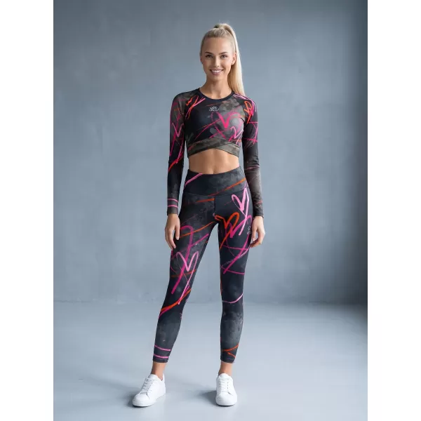  Dámske dlhé prémiové legíny ALTISPORT VOJ/ALW082LEG01 ČIERNA 