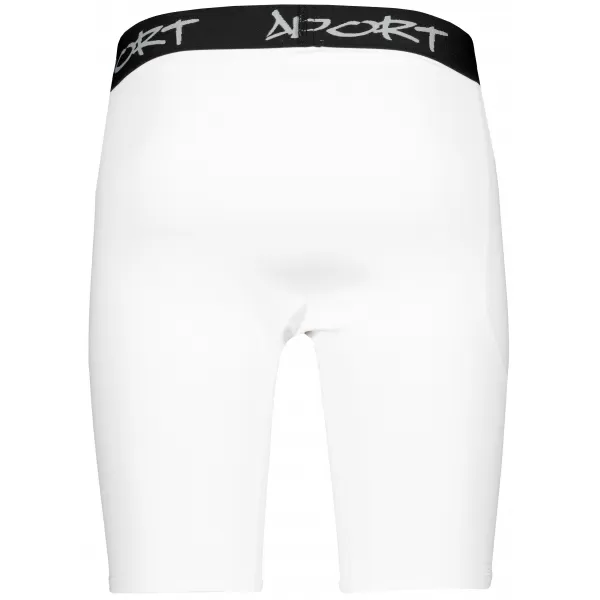  Pánske športové legíny nad kolená premium ALTISPORT VOJ/ALM000LEG02 BIELA 