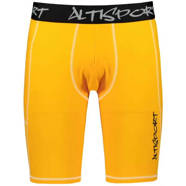  Pánske športové legíny nad kolená premium ALTISPORT VOJ/ALM000LEG02 ORANŽOVÁ 