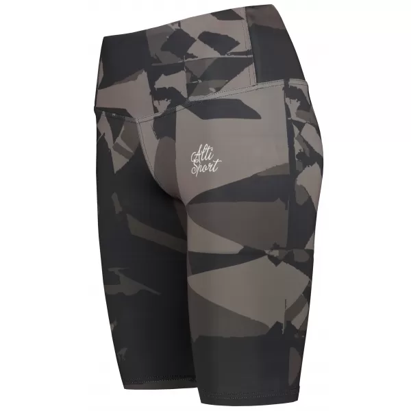  Dámske legíny nad kolená premium ALTISPORT VOJ/ALW080LEG02 TMAVO HNEDÁ 