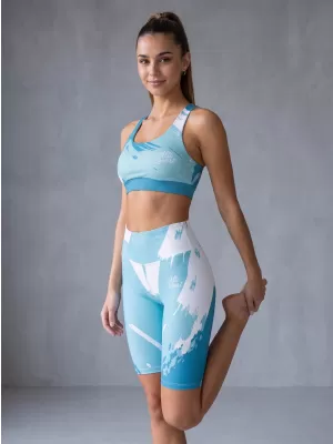 Dámske legíny nad kolená premium ALTISPORT VOJ/ALW081LEG02 MODRÁ