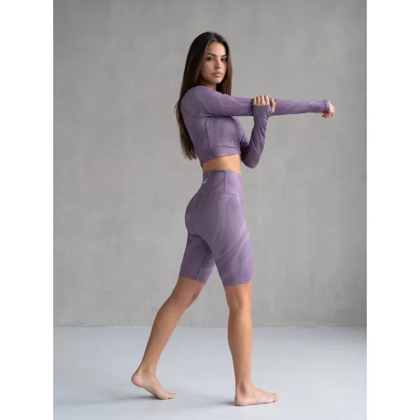  Dámske legíny nad kolená premium ALTISPORT VOJ/ALW072LEG02 FIALOVÁ 