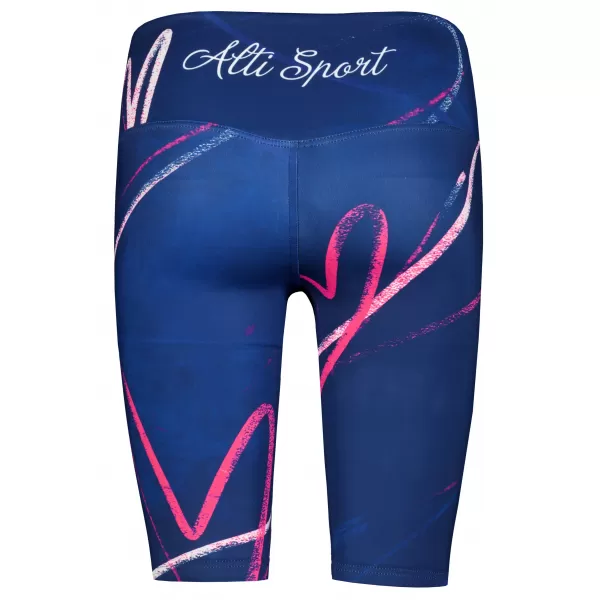  Dámske legíny nad kolená premium ALTISPORT VOJ/ALW082LEG02 TMAVO MODRÁ 