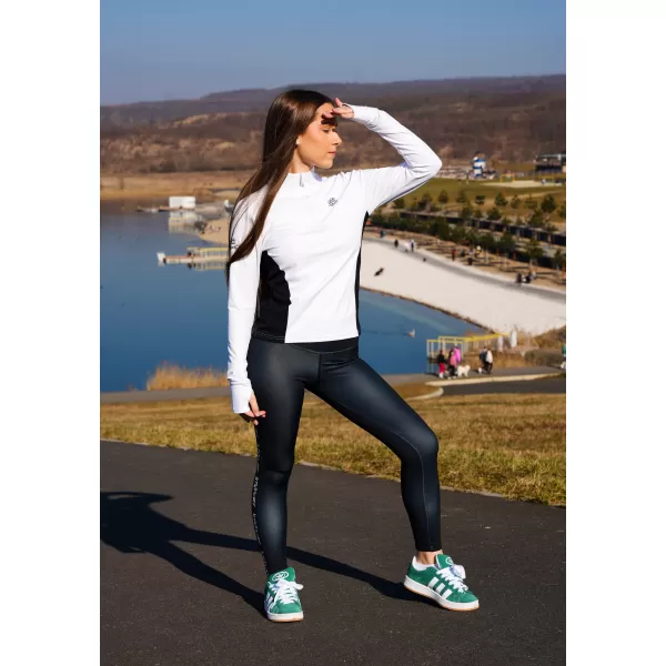  Dámska športová mikina premium plus ALTISPORT VOJ/ALW078MI04 BIELA 