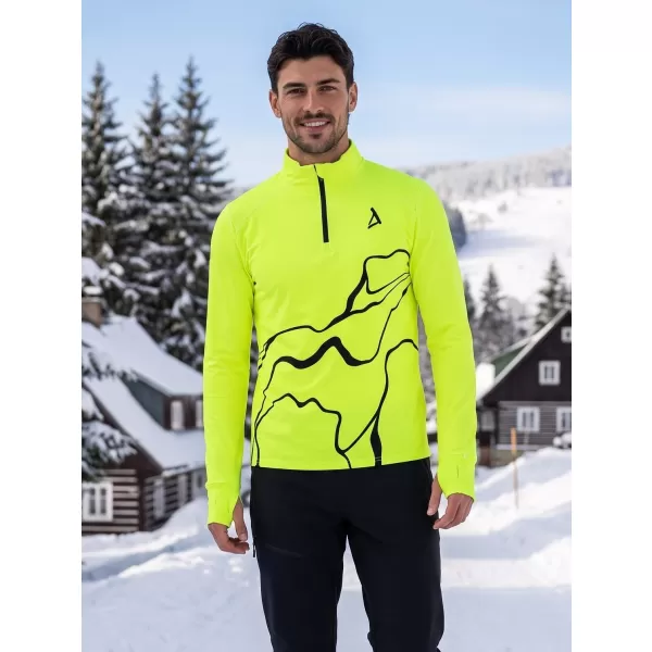  Pánska športová mikina premium plus ALTISPORT VOJ/ALM073MI04 FLUO-ŽLTÁ 