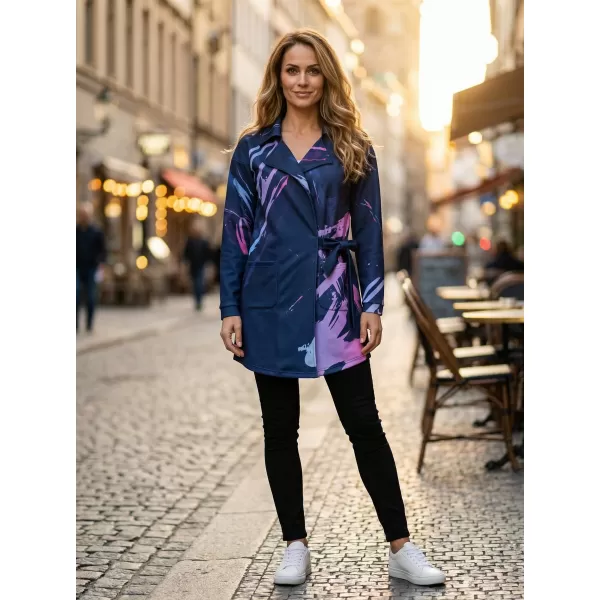  Dámska prémiová taška na mikinu ALTISPORT VOJ/ALW074MI05 MODRO-FIALOVÁ 